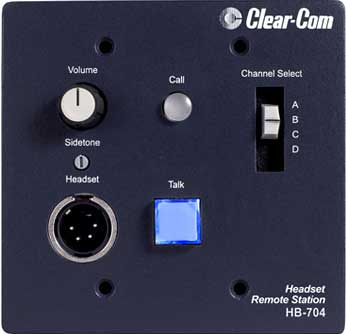 Intercom Headset Station, 4 Channel