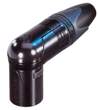 XLR 5p XLR Right Angle,Gold/Bk