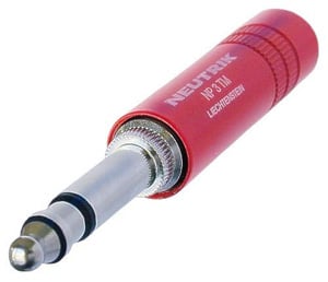1/4" Mil plug/Red