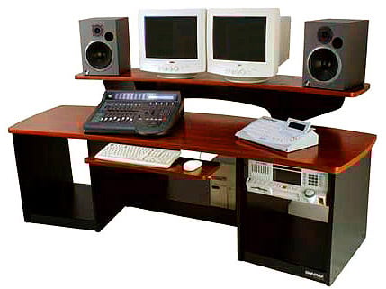 Workstation with Mahogony Surface