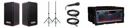 PA System Turn-Key Mobile (small) - covers 500+ listeners