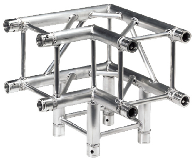 1.64 ft. 3-Way 90° Corner Square Truss Segment