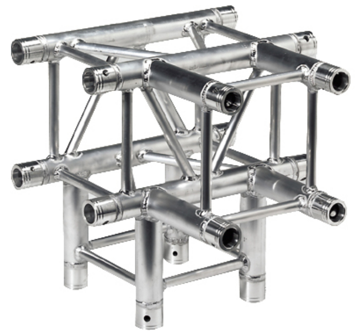 1.64 ft. 4-Way T-Junction Square Truss Segment