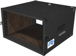 6 RU Mighty Light™ Carpet Rack Case in Black