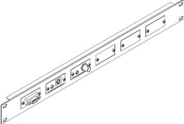 19" 1RU Rack Adapter for 6 Wall Plate Inserts