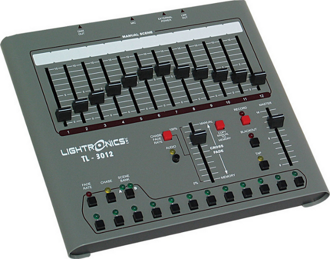 12 Channels x 24 Scenes Lighting Control Console