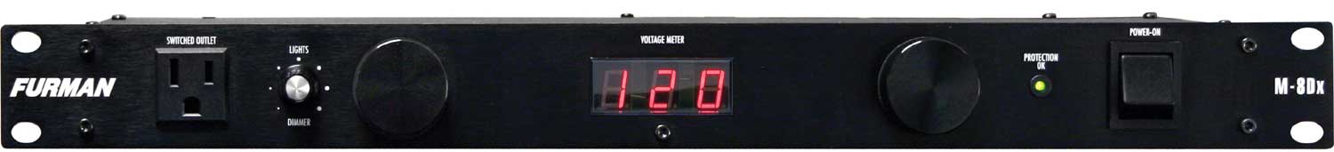 15A Power Conditioner with 9 Outlets, Digital Meter, Pull-Out Lights