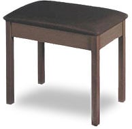 Piano-Style Keyboard Bench in Rosewood