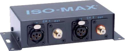 Stereo "Pro" to "Consumer" Converter/Isolator