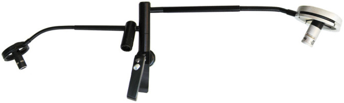 Double Condenser Microphone System for Clarinet, Oboe, Alto Flute & Bass Flute
