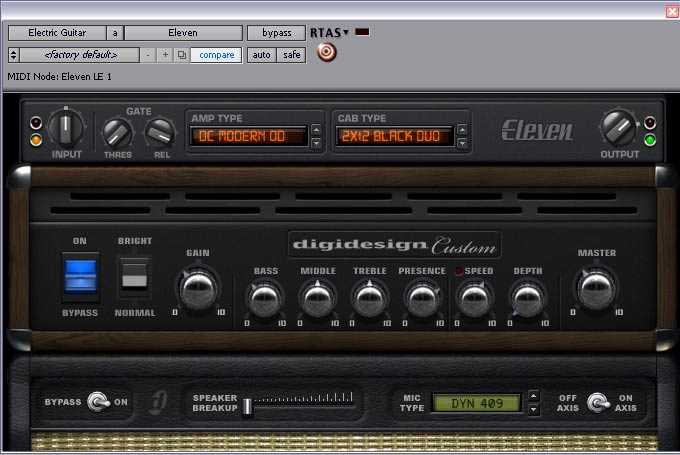 RTAS®/AudioSuite™ Amp Plug-In