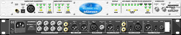 Master Clock, Dual Sample Rate Converter, 10 Clock Out, 2 SRCs, AES Grade 1