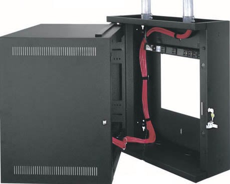 8-Space, 17" Deep Sectional Wall Rack (with Solid Front Door)
