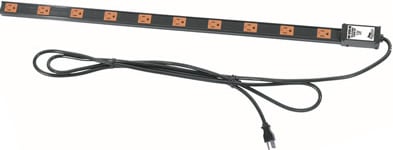 20 Outlet Single/Dual 15 Amp Thin Power Strip