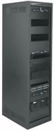 44-Space Roll-Out Rotating Rack System in Steel Host Enclosure