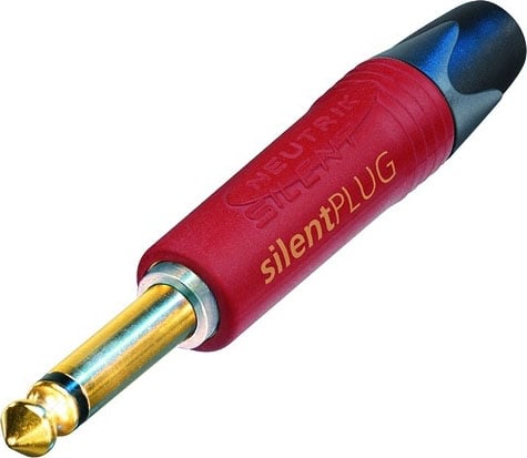 2-Pole 1/4" Plug (Self-Muting, Gold-Plated Contacts)