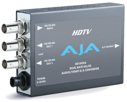 SD/HD-SDI to Analog Audio/Video Mini Converter with Power Supply