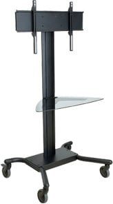Universal Cart for 32-60" Flatscreens (with Glass Shelf)
