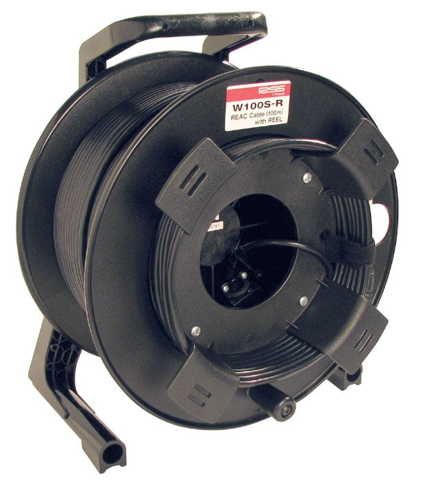 100 Meters of REAC Premium Cat5e Cable with Locking Reel