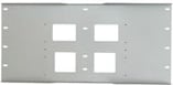 Triple Metal Stud Wall Plate (Gloss Black)