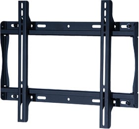 Flat Wall Mount for Medium 23" - 46" LCD Screens, Black (silver shown)