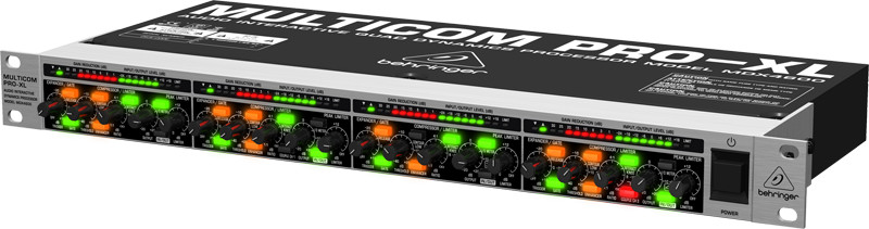 4-Channel Expander/Gate/Compressor/Peak Limiter with Dynamic Enhancer and Low Contour Filter