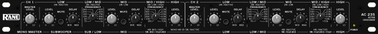 2 Channel 3-way Crossover, Balanced