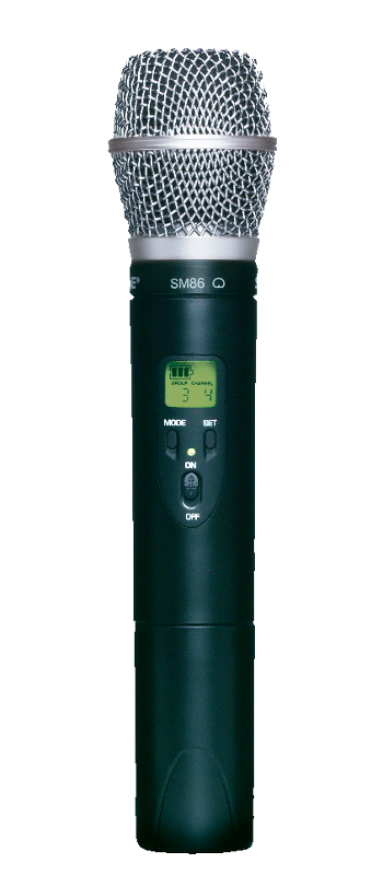 ULX Series Wireless Handheld Transmitter with SM86 Cardioid Condenser Capsule, 470-505 MHz