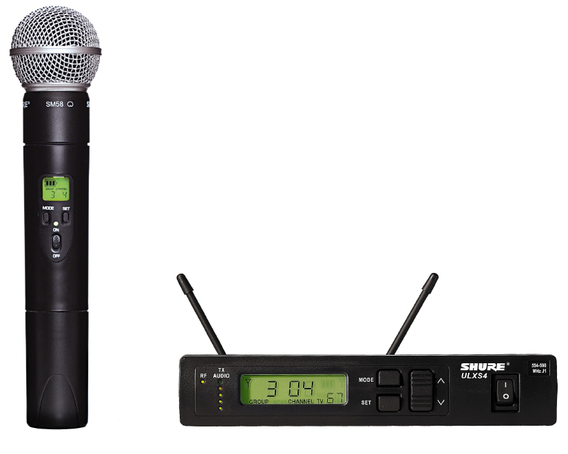 Handheld Wireless Microphone System with SM58 Capsule