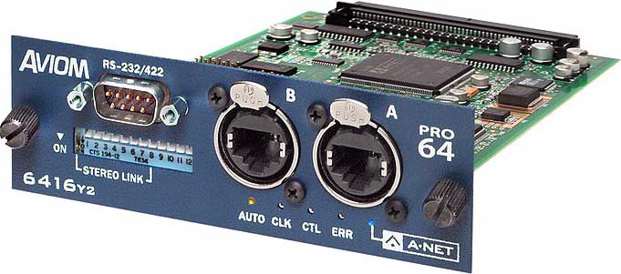 16x16 A-Net Pro64 I/O Expansion Card for Yamaha Products Supporting Yamaha's MY Expansion Card Format