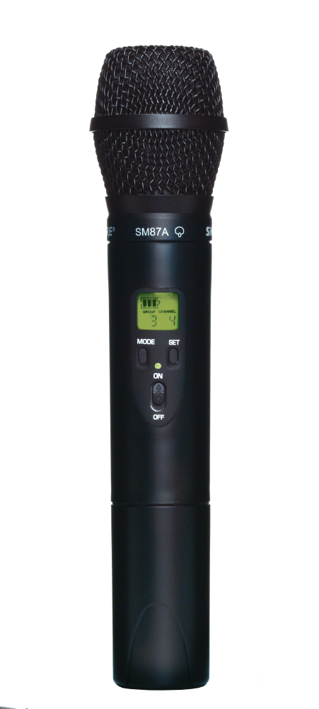 UHF Handheld Transmitter with SM87 Microphone, 554-590