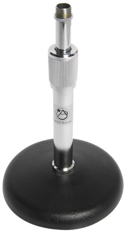 Chrome Desktop Microphone Stand