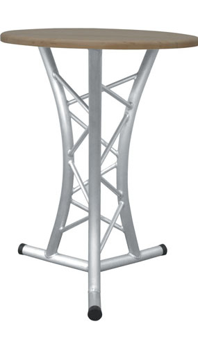 3.28 ft. H Solid Wood Top Truss Table