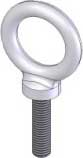 Eyebolt, 1/4"-20, Drop-Forged Shoulder, Black (Silver shown)