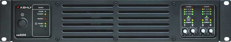 Four Channel Power Amplifier with 250W per Channel @ 4 ohms and Protea DSP