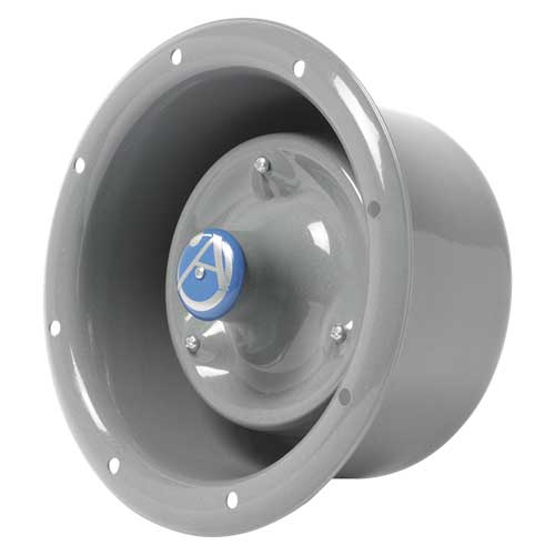 15 Watts at 8 Ohms Flanged Horn Loudspeaker in Grey