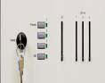 Litescpae Houselite System Wall Panel (3-Button Preset, 3-Zone Fader, with Master/Lockout & Off)