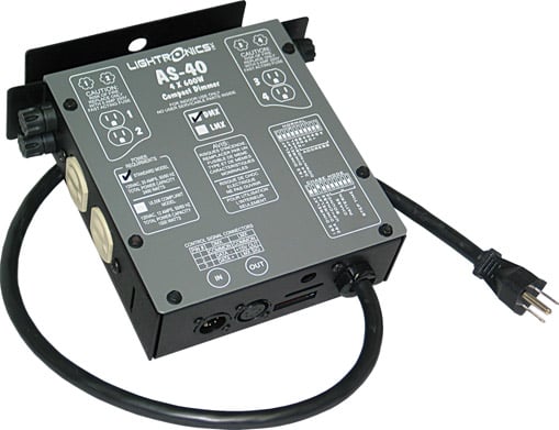 4 Channels x 600W Portable Dimmer