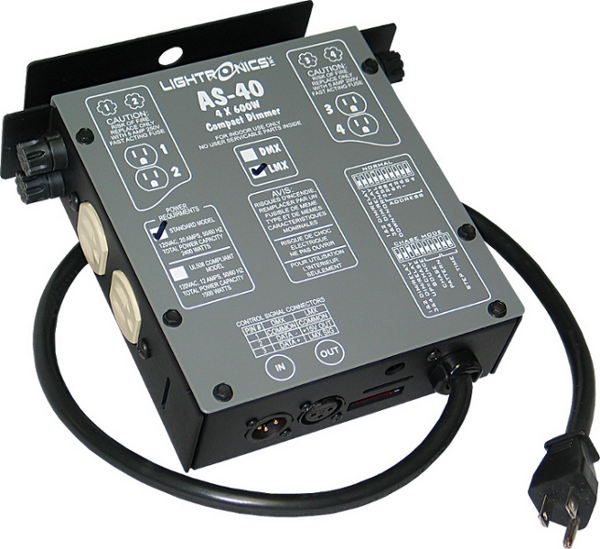 4-Channel Dimmer (600W per Channel, LMX-128)