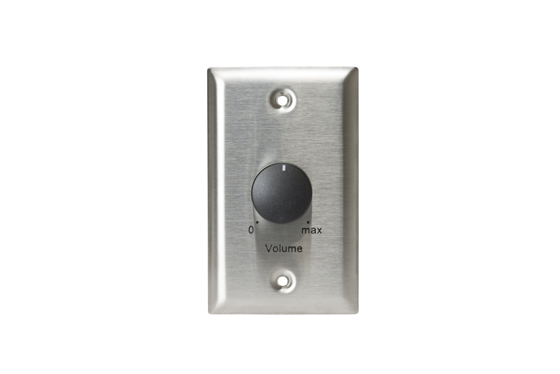 25W Stainless Steel Single-Gang Volume Control Attenuator Wall Plate