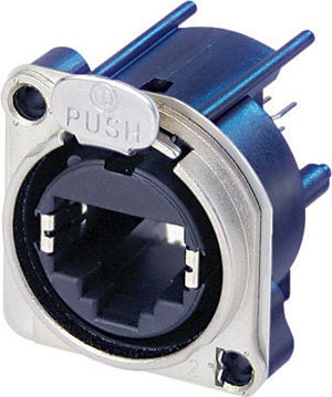 Ethercon® B Series RJ45 Connector (Vertical PCB Mount)