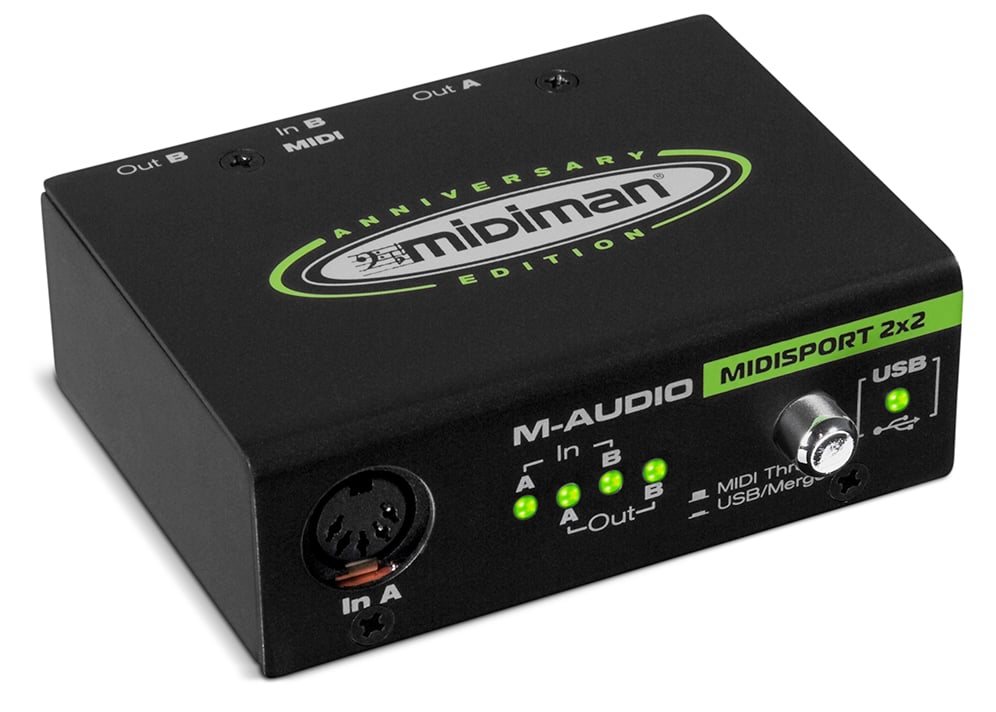 USB MIDI 2x2 Interface