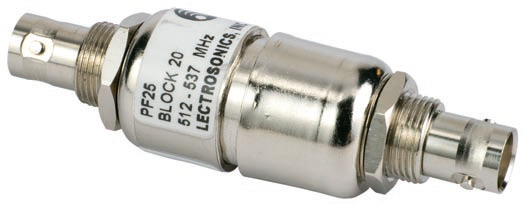Passive In-Line RF Filter (with 25MHz Passband)