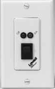 Single-Gang Momentary Closure Rocker Switch Wall Plate (in White, with 2 LEDs)