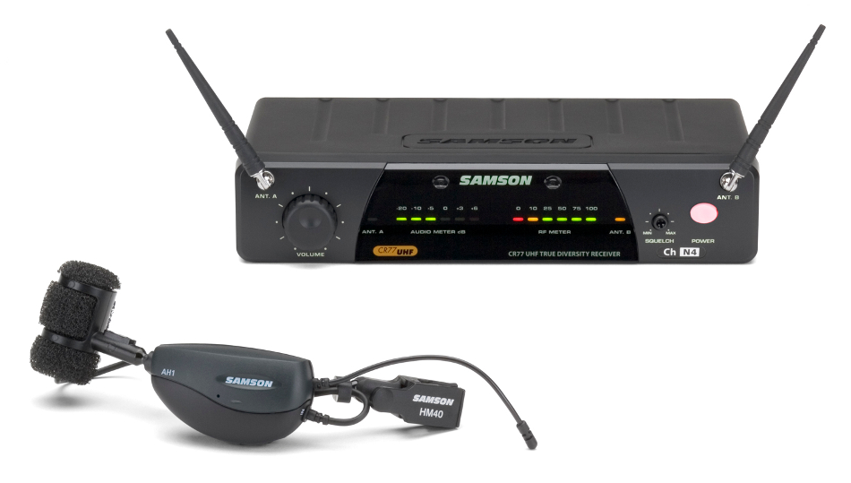Airline 77 Wireless Wind Instrument System with Clip-On Microphone/Transmitter