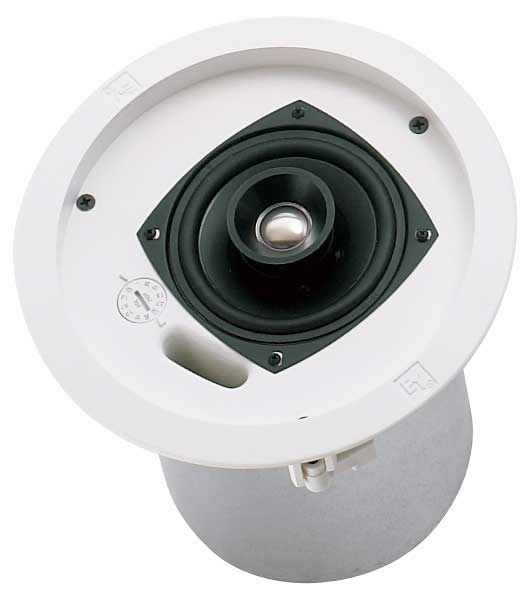 4"Coaxial Ceiling Speaker, Black, Pair