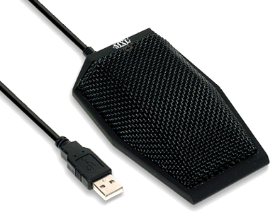 USB Boundary Microphone with Headphone/Speaker Jack