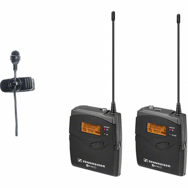 Wireless Camera Mount Microphone System with ME4 Lavalier