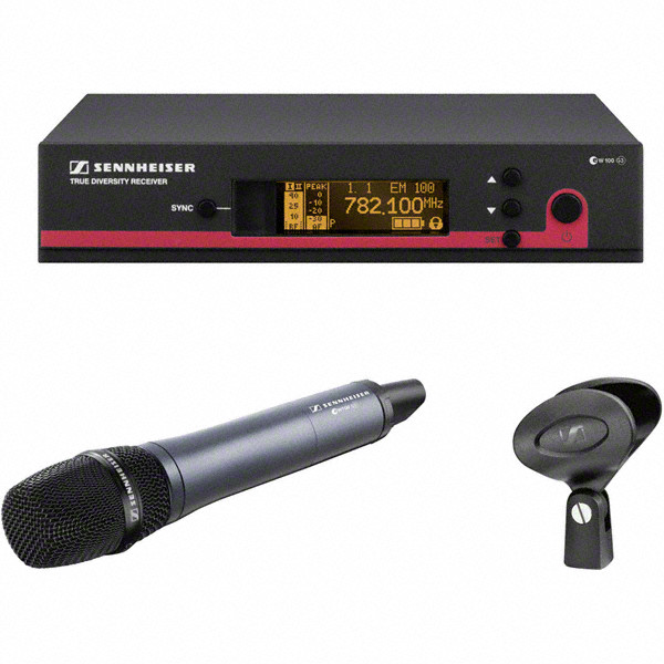 Wireless Handheld Microphone System with the e835 Transmitter