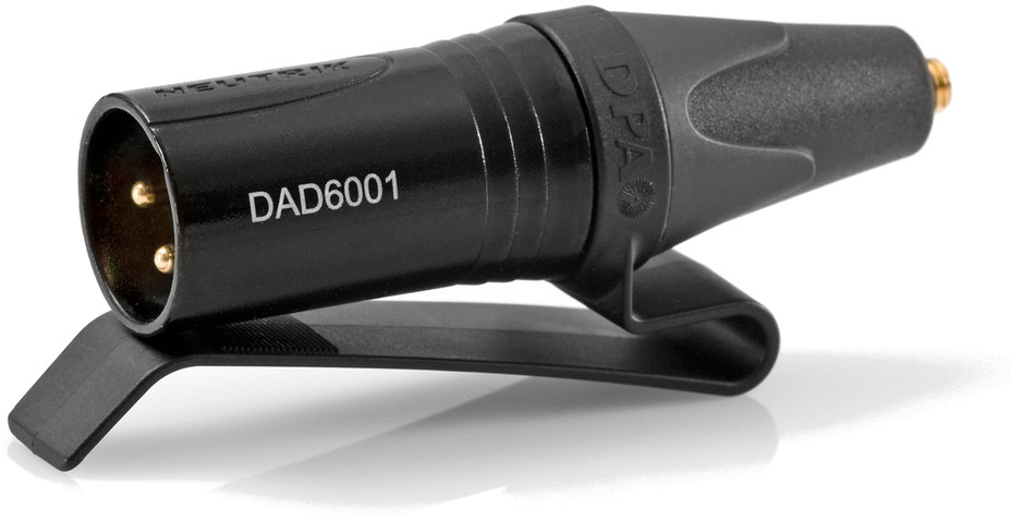 MicroDot to 3-Pin XLR (P48) Adapter with Belt Clip
